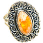 Mexican Fire Opal Rings handcrafted by Ana Silver Co - RING105513 - Photo 2