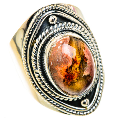Mexican Fire Opal Rings handcrafted by Ana Silver Co - RING105514 - Photo 2