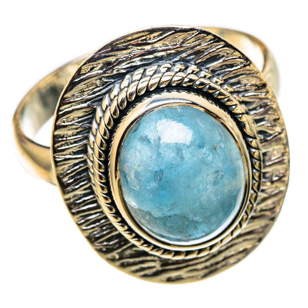 Aquamarine Rings handcrafted by Ana Silver Co - RING105520 - Photo 2