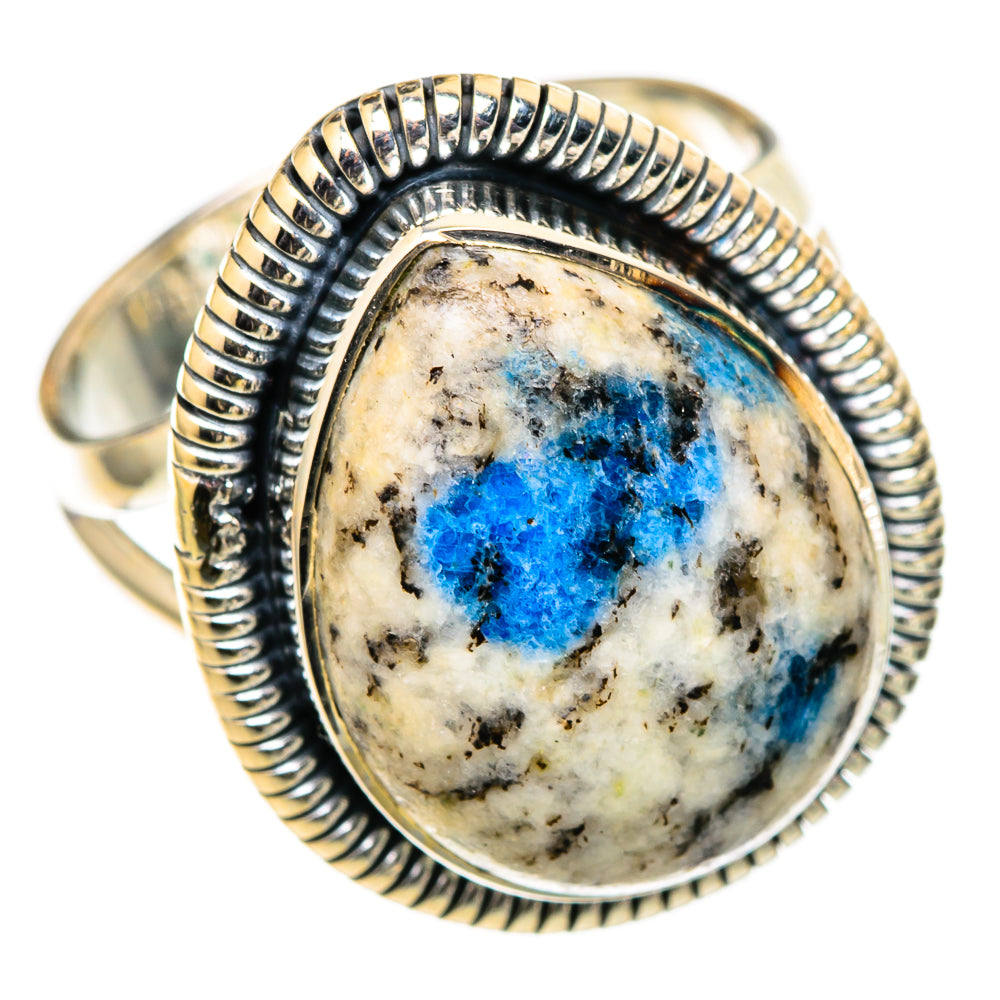 K2 Blue Azurite Rings handcrafted by Ana Silver Co - RING105523 - Photo 2