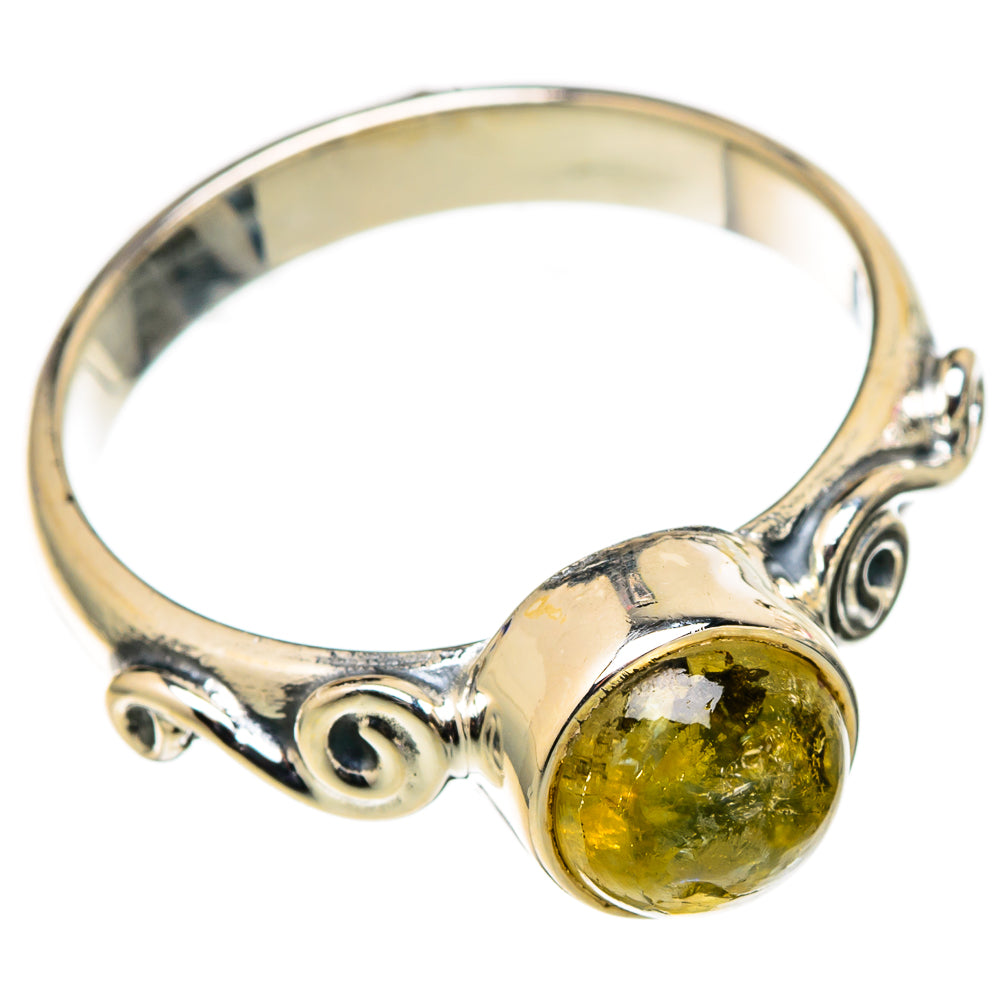 Green Tourmaline Rings handcrafted by Ana Silver Co - RING105525 - Photo 2
