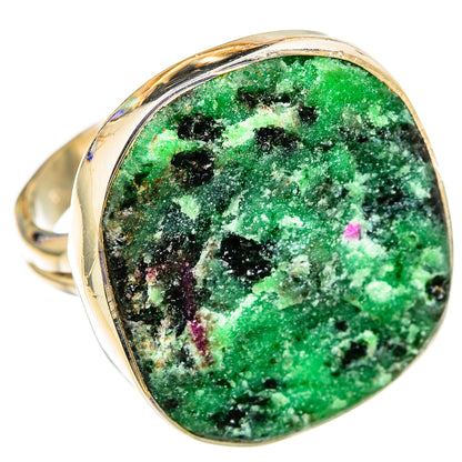 Ruby Zoisite Rings handcrafted by Ana Silver Co - RING105530 - Photo 2