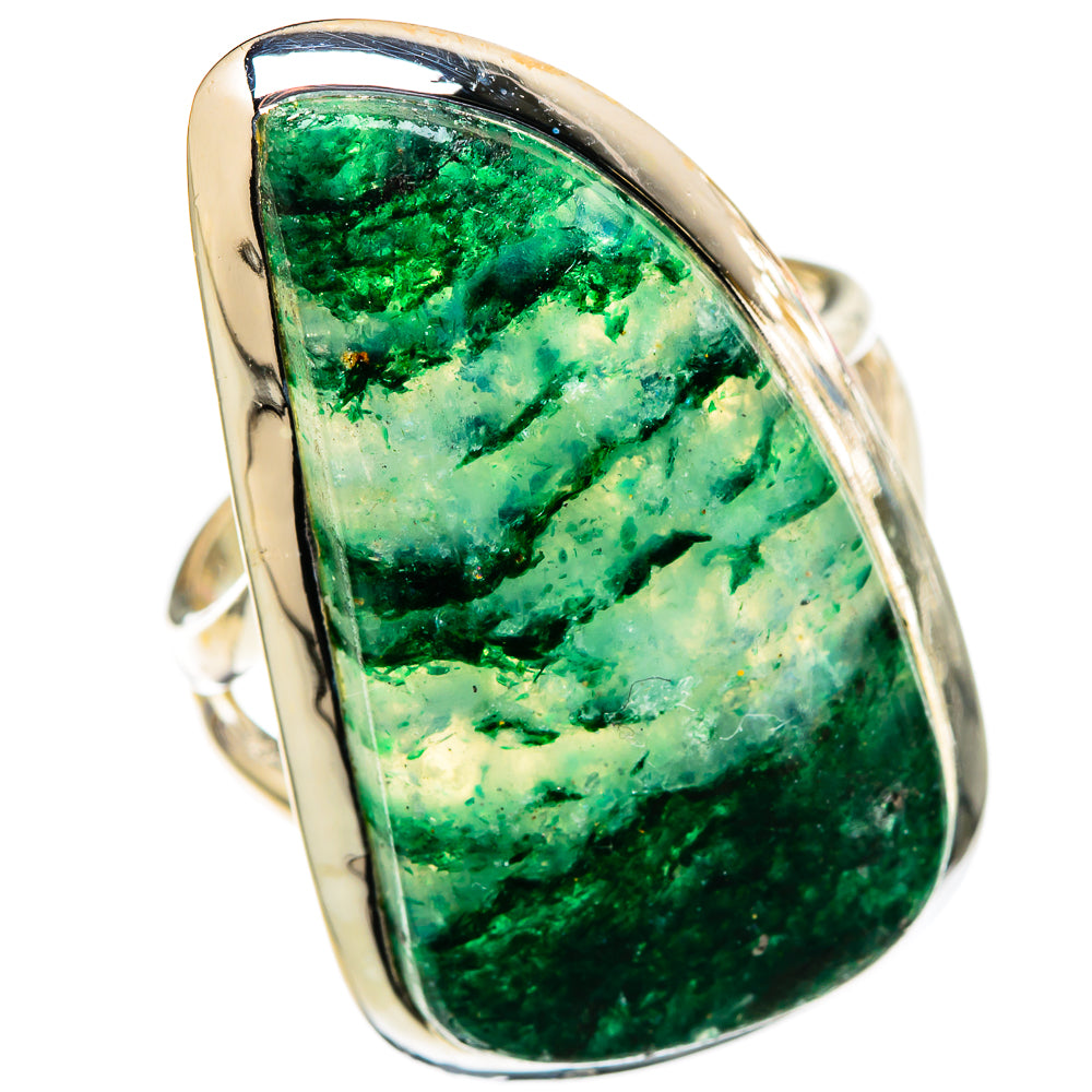Green Aventurine Rings handcrafted by Ana Silver Co - RING105531 - Photo 2