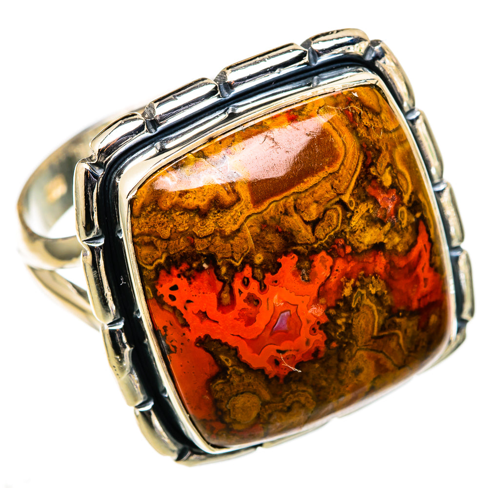 Moroccan Agate Rings handcrafted by Ana Silver Co - RING105537 - Photo 2
