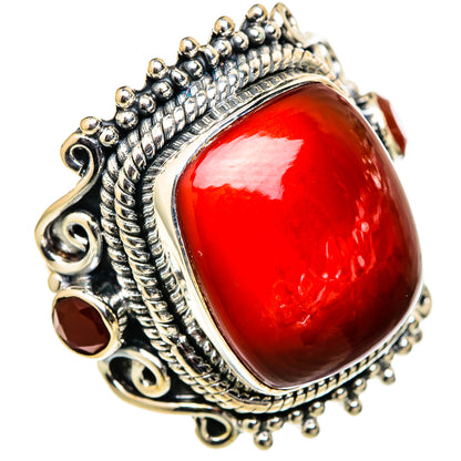 Red Onyx Rings handcrafted by Ana Silver Co - RING105545 - Photo 2