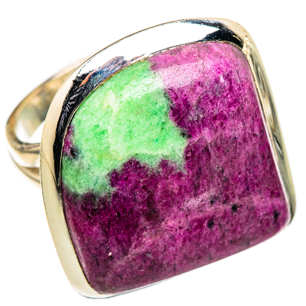 Ruby Zoisite Rings handcrafted by Ana Silver Co - RING105546 - Photo 2