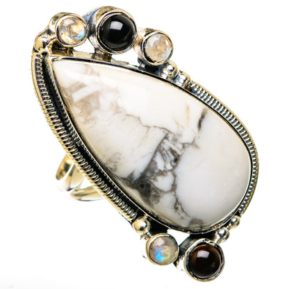 Howlite Rings handcrafted by Ana Silver Co - RING105558 - Photo 2
