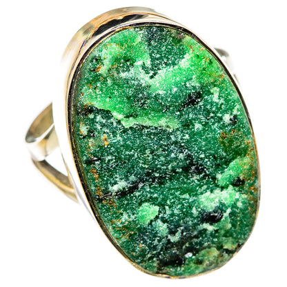 Green Fuchsite Rings handcrafted by Ana Silver Co - RING105578 - Photo 2