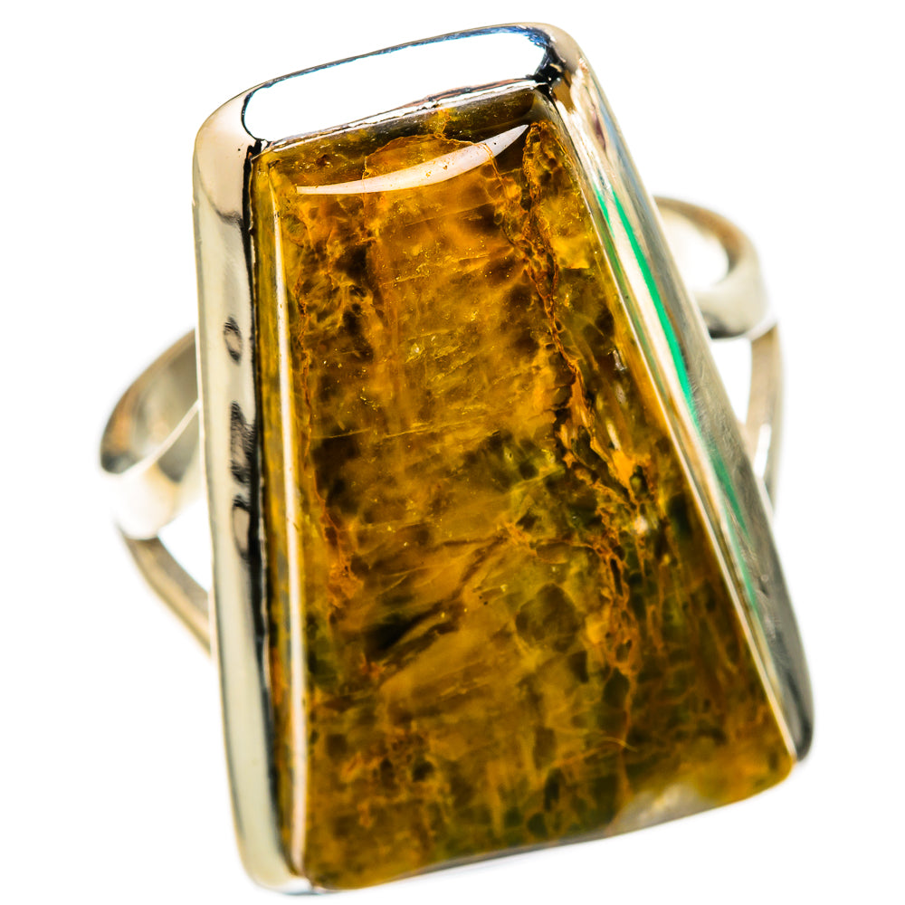 Golden Pietersite Rings handcrafted by Ana Silver Co - RING105584 - Photo 2