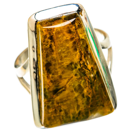 Golden Pietersite Rings handcrafted by Ana Silver Co - RING105584 - Photo 2