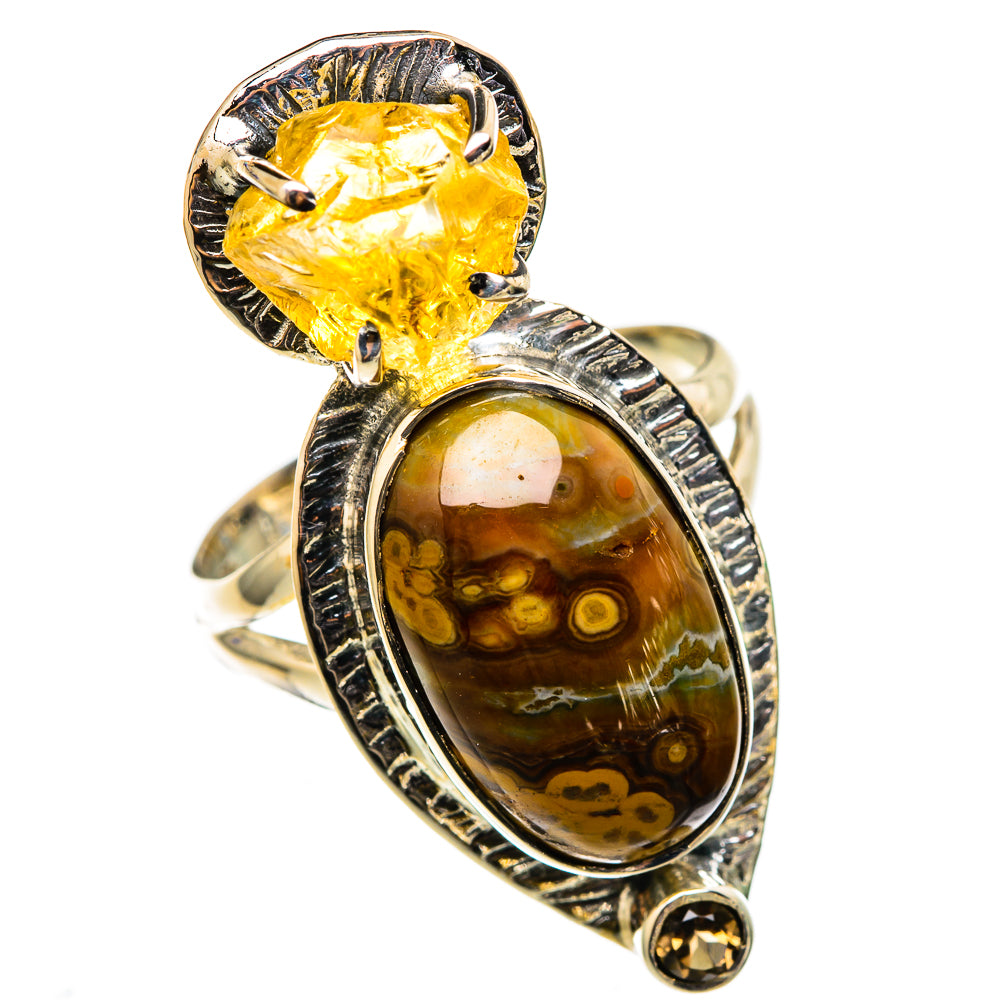 Ocean Jasper Rings handcrafted by Ana Silver Co - RING105585 - Photo 2