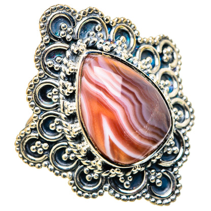 Botswana Agate Rings handcrafted by Ana Silver Co - RING105591 - Photo 2