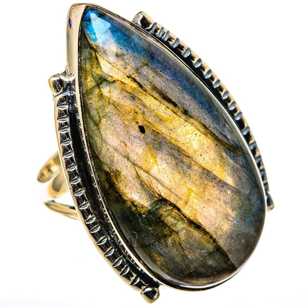 Labradorite Rings handcrafted by Ana Silver Co - RING105612 - Photo 2