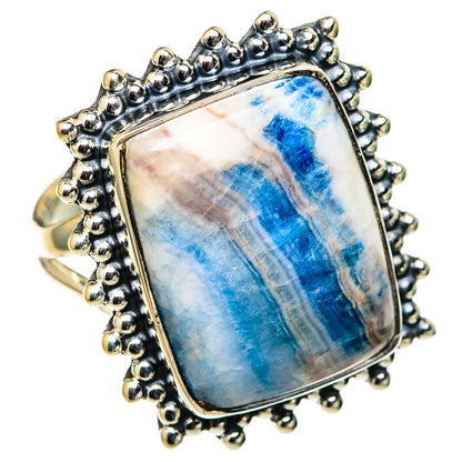 Blue Scheelite Rings handcrafted by Ana Silver Co - RING105613 - Photo 2