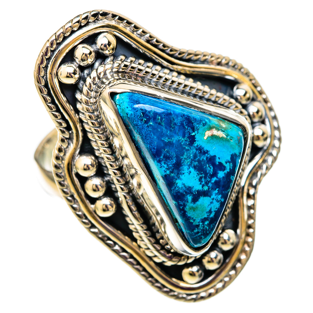Shattuckite Rings handcrafted by Ana Silver Co - RING105616 - Photo 2