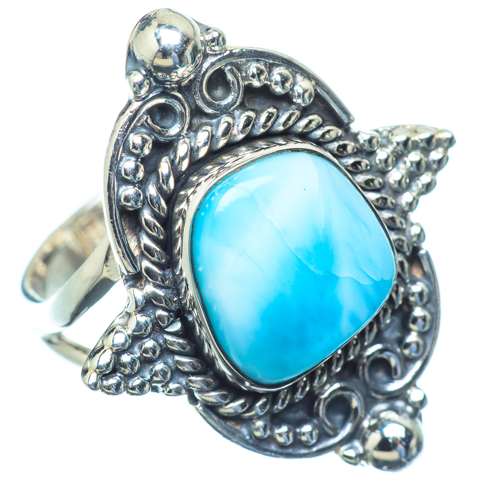 Larimar Rings handcrafted by Ana Silver Co - RING10562