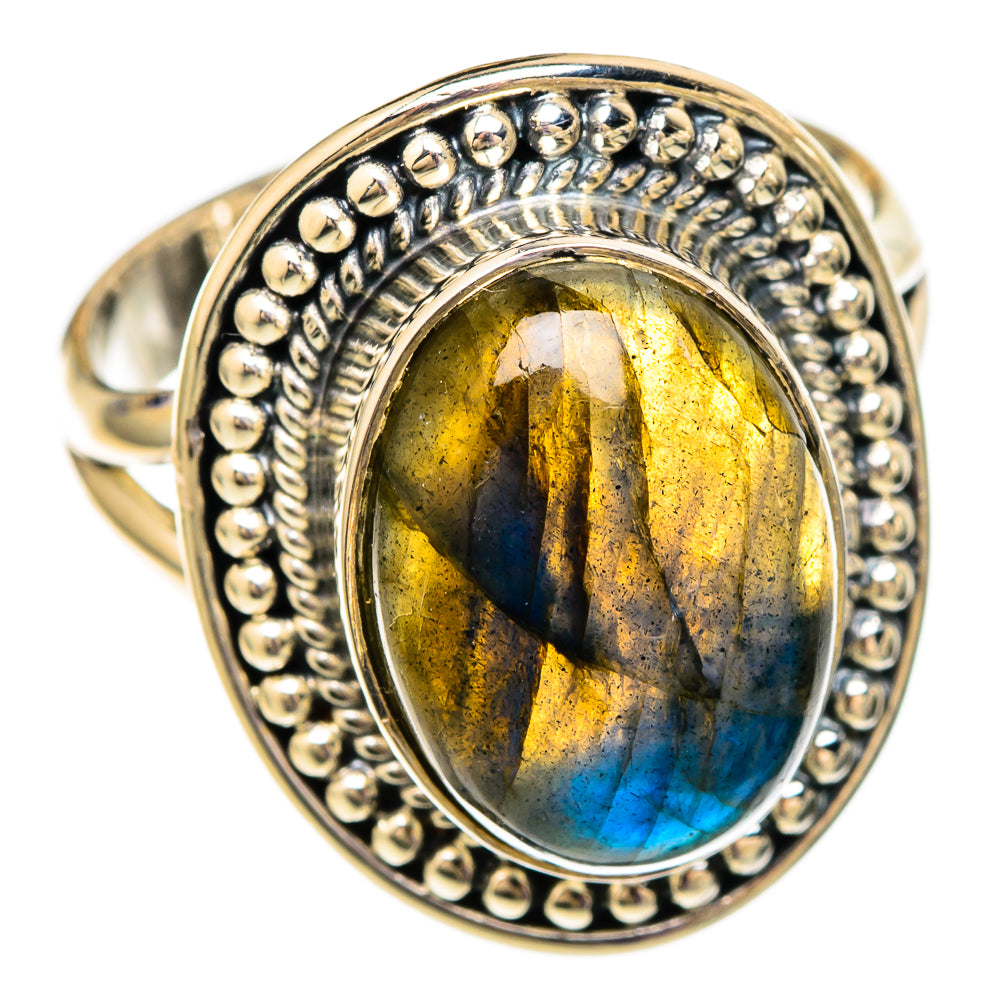 Labradorite Rings handcrafted by Ana Silver Co - RING105621 - Photo 2