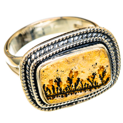 Germany Psilomelane Dendrite Rings handcrafted by Ana Silver Co - RING105629 - Photo 2