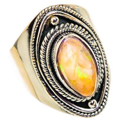 Mexican Fire Opal Rings handcrafted by Ana Silver Co - RING105649 - Photo 2