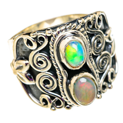 Ethiopian Opal Rings handcrafted by Ana Silver Co - RING105650 - Photo 2