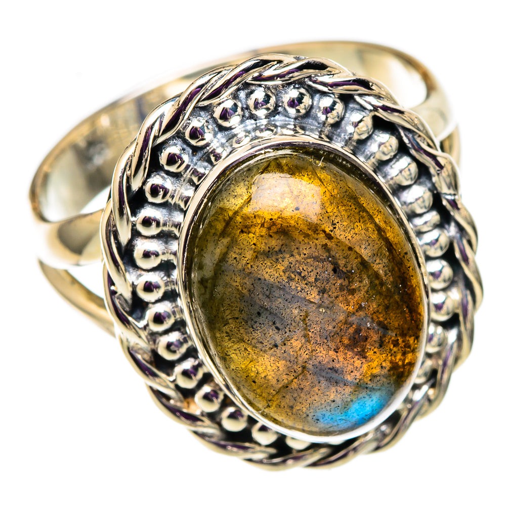 Labradorite Rings handcrafted by Ana Silver Co - RING105656 - Photo 2