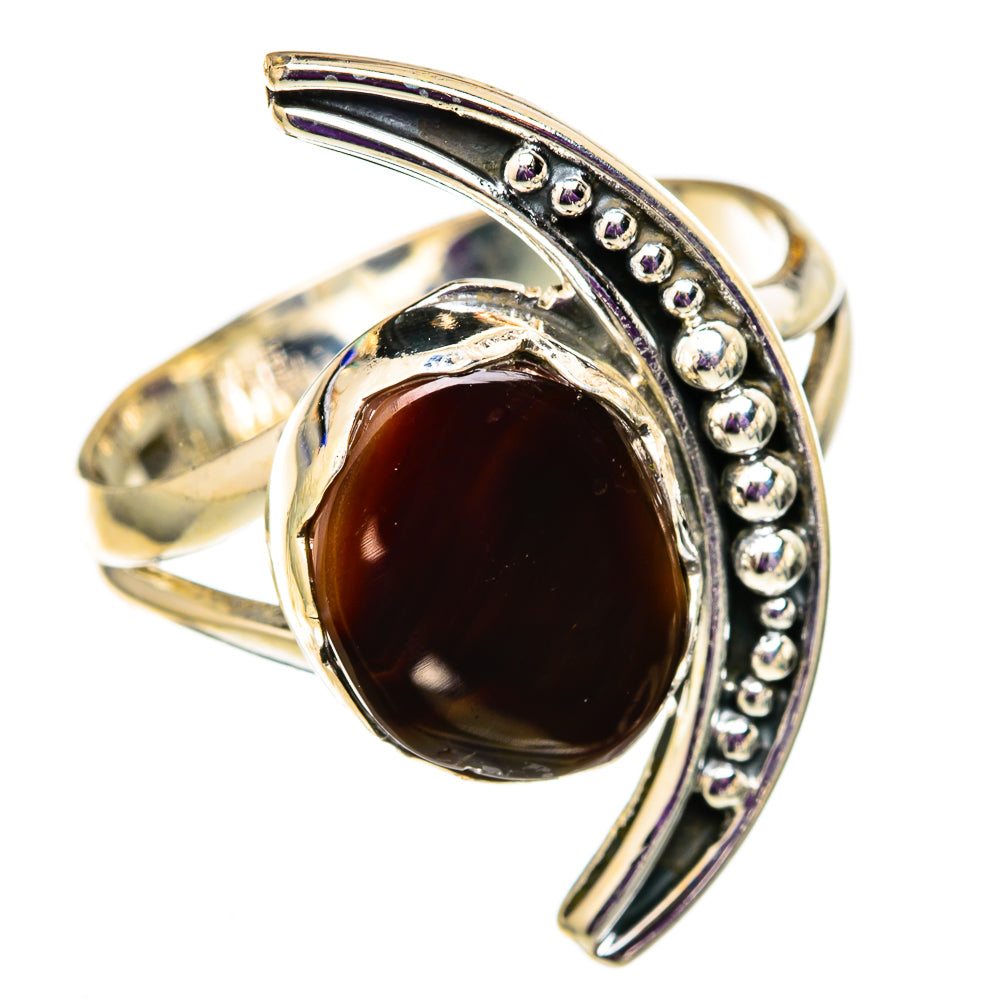 Mexican Fire Agate Rings handcrafted by Ana Silver Co - RING105665 - Photo 2