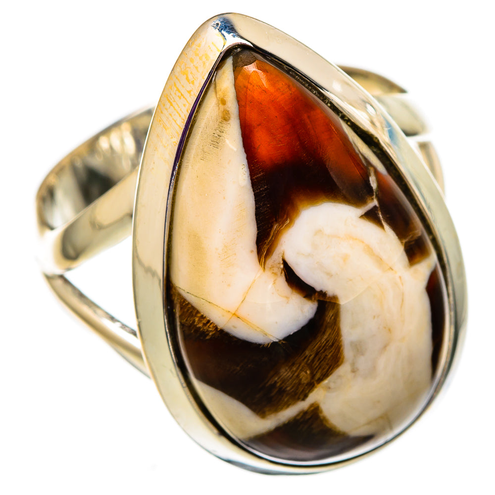 Peanut Wood Jasper Rings handcrafted by Ana Silver Co - RING105668 - Photo 2