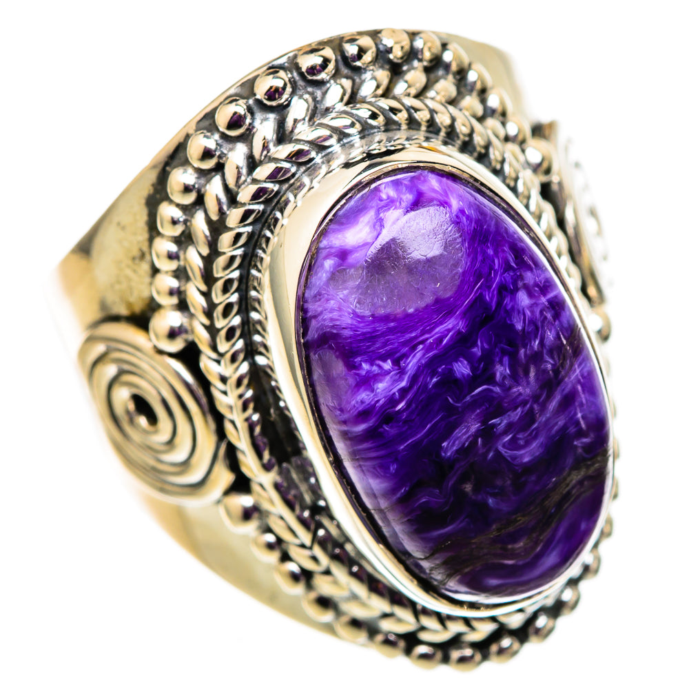 Charoite Rings handcrafted by Ana Silver Co - RING105674 - Photo 2