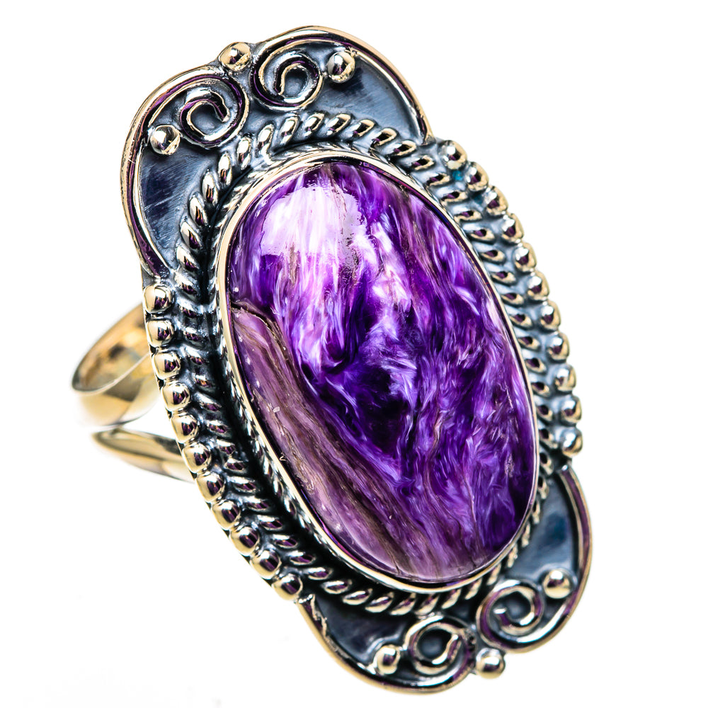 Charoite Rings handcrafted by Ana Silver Co - RING105675 - Photo 2