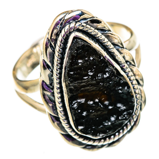 Tektite Rings handcrafted by Ana Silver Co - RING105678 - Photo 2