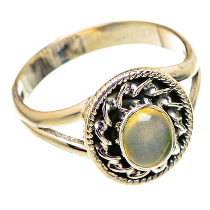 Ethiopian Opal Rings handcrafted by Ana Silver Co - RING105683 - Photo 2
