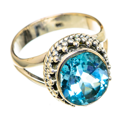 Blue Topaz Rings handcrafted by Ana Silver Co - RING105688 - Photo 2