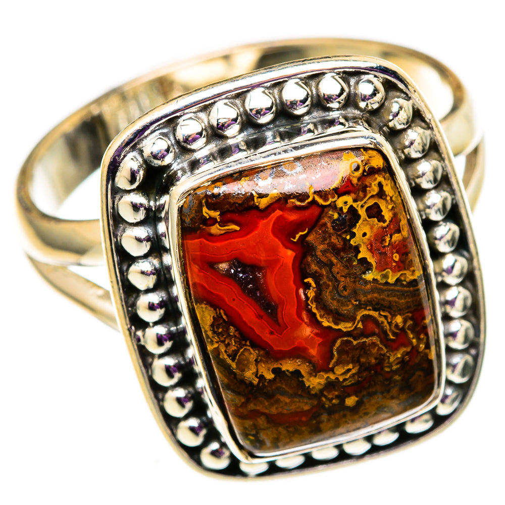 Moroccan Agate Rings handcrafted by Ana Silver Co - RING105702 - Photo 2