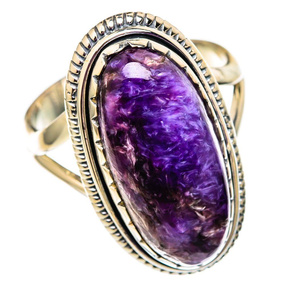 Charoite Rings handcrafted by Ana Silver Co - RING105706 - Photo 2