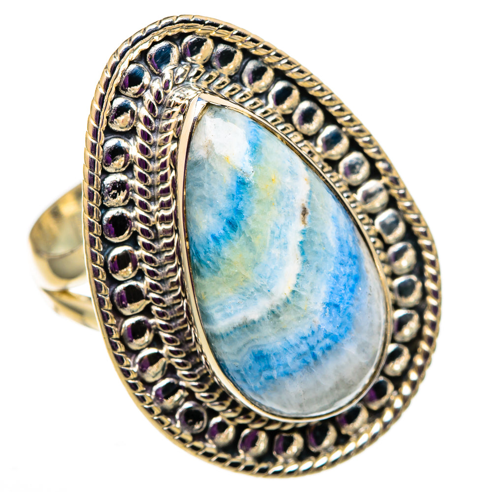 Blue Scheelite Rings handcrafted by Ana Silver Co - RING105719 - Photo 2