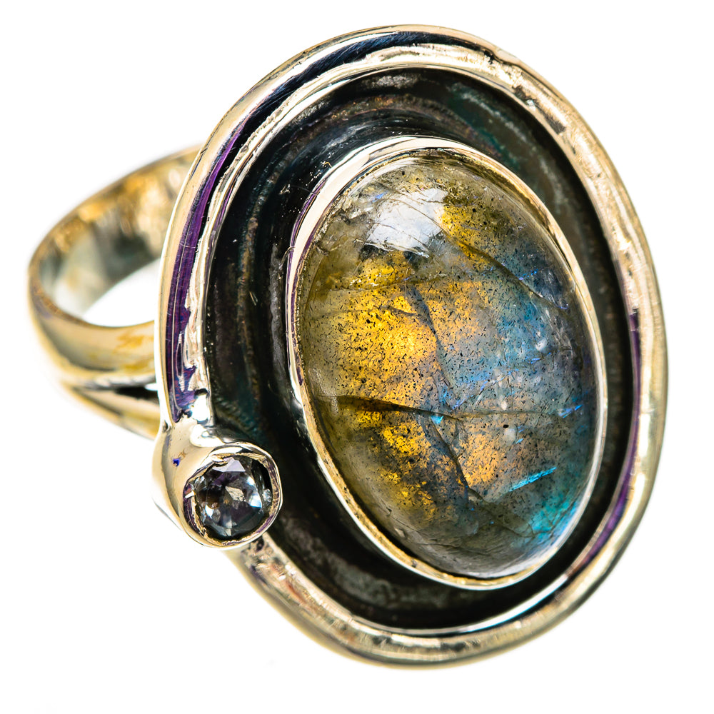 Labradorite Rings handcrafted by Ana Silver Co - RING105720 - Photo 2