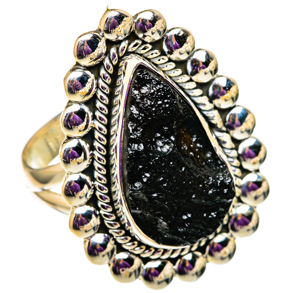 Tektite Rings handcrafted by Ana Silver Co - RING105740 - Photo 2