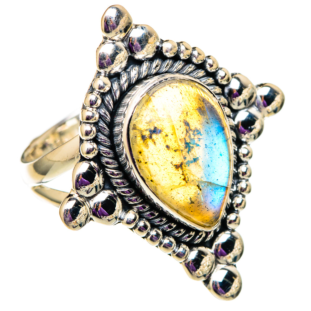 Labradorite Rings handcrafted by Ana Silver Co - RING105744 - Photo 2