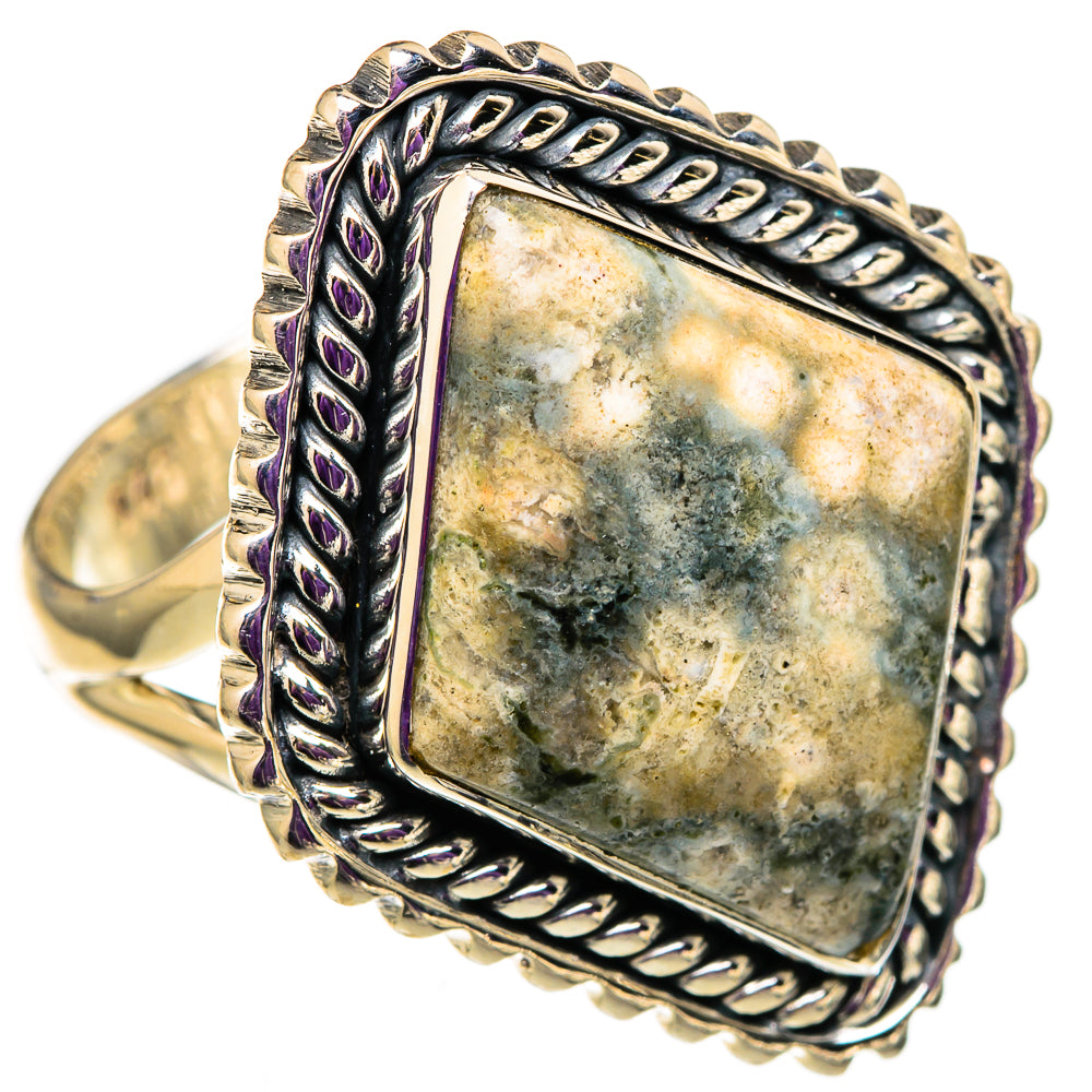 Ocean Jasper Rings handcrafted by Ana Silver Co - RING105752 - Photo 2
