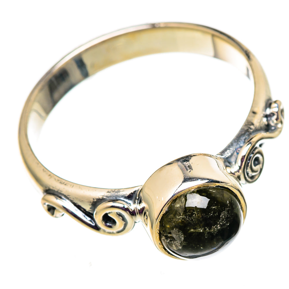 Green Tourmaline Rings handcrafted by Ana Silver Co - RING105754 - Photo 2