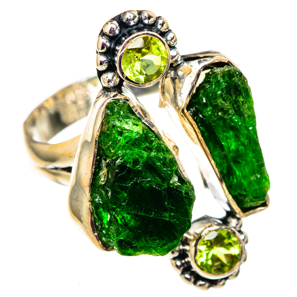 Chrome Diopside, Peridot Rings handcrafted by Ana Silver Co - RING105755 - Photo 2