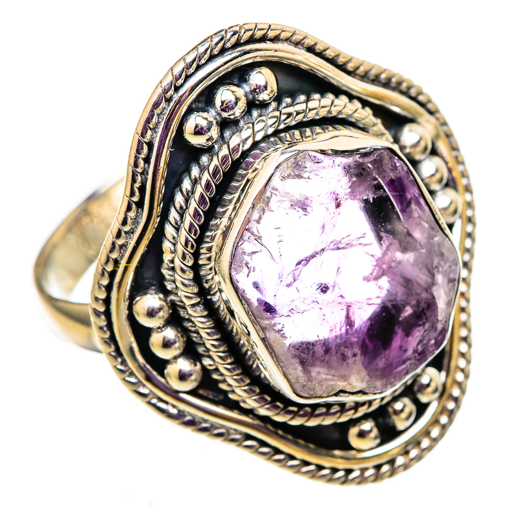 Star Amethyst Rings handcrafted by Ana Silver Co - RING105764 - Photo 2