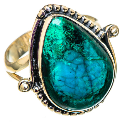 Chrysocolla Rings handcrafted by Ana Silver Co - RING105776 - Photo 2