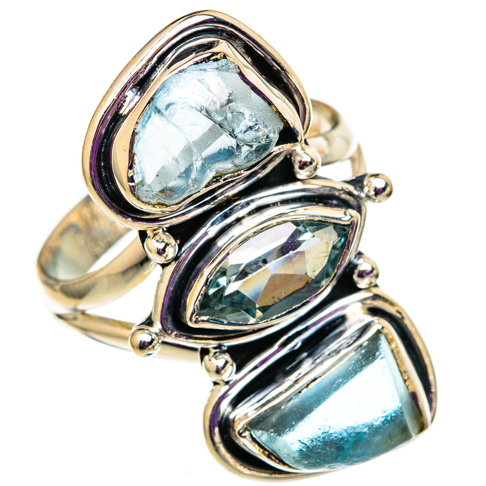 Aquamarine Rings handcrafted by Ana Silver Co - RING105777 - Photo 2