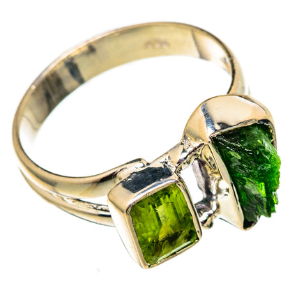 Chrome Diopside, Peridot Rings handcrafted by Ana Silver Co - RING105779 - Photo 2