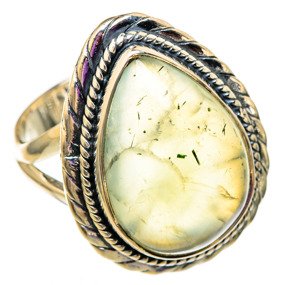 Prehnite Rings handcrafted by Ana Silver Co - RING105782 - Photo 2