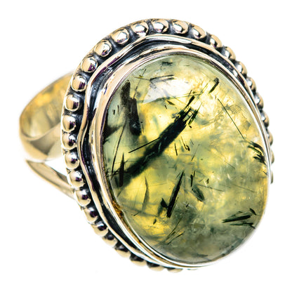 Prehnite Rings handcrafted by Ana Silver Co - RING105783 - Photo 2