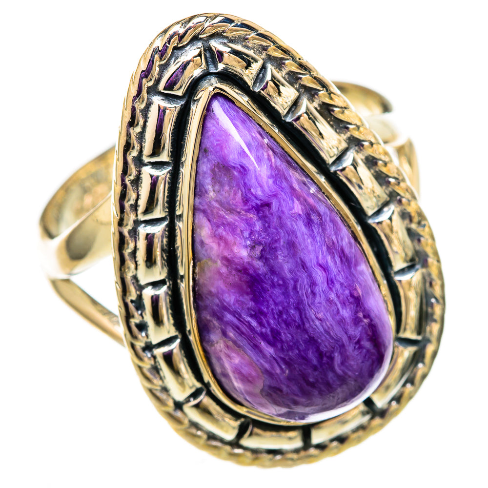 Charoite Rings handcrafted by Ana Silver Co - RING105793 - Photo 2