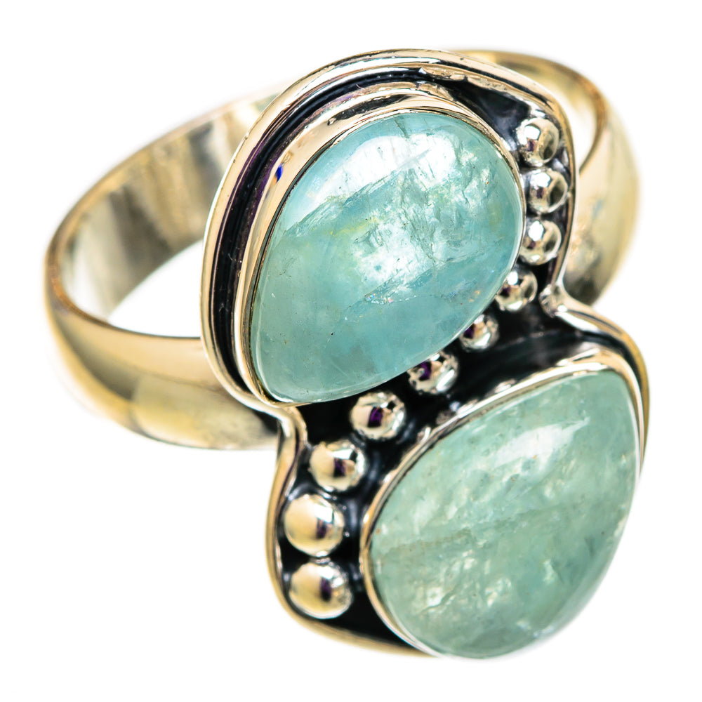 Aquamarine Rings handcrafted by Ana Silver Co - RING105803 - Photo 2