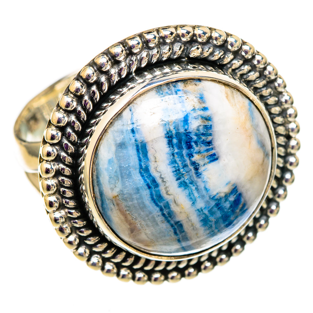 Blue Scheelite Rings handcrafted by Ana Silver Co - RING105804 - Photo 2
